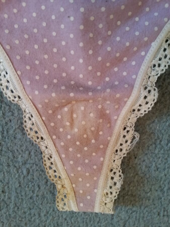 Free porn pics of My sexy friends Dirty Polka dot panties 13 of 15 pics