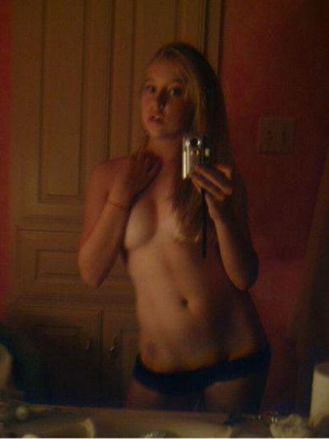 Free porn pics of Blondie mirror-shot with fab tits 11 of 60 pics