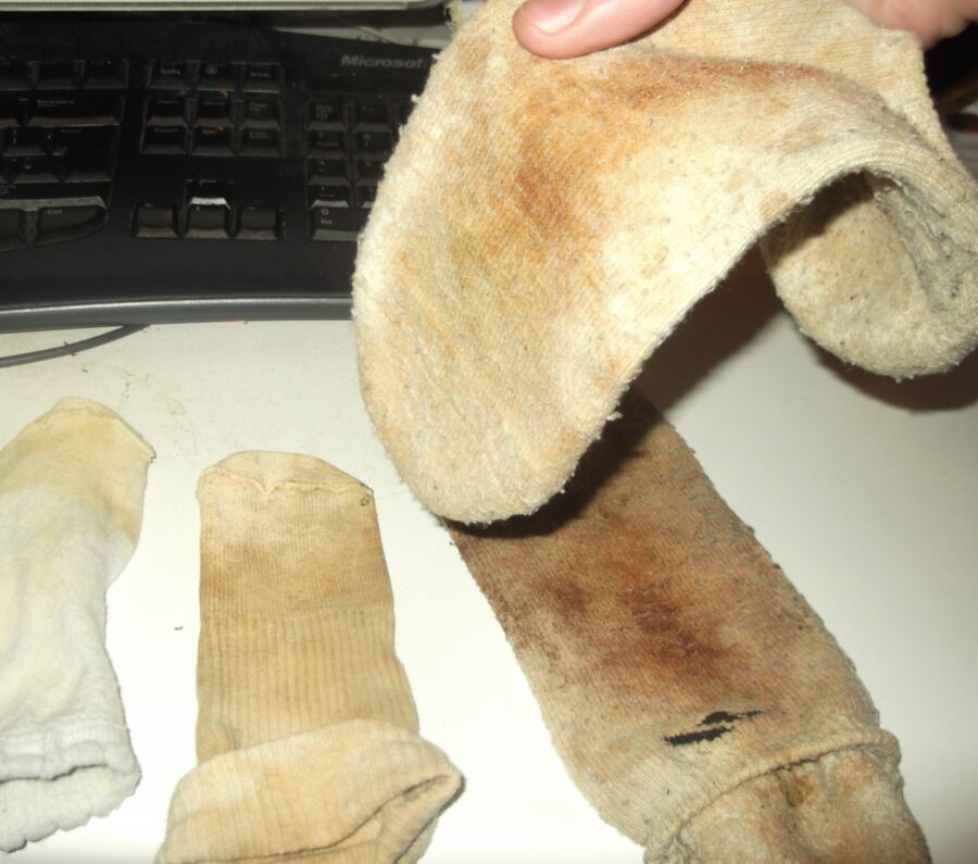 My Smelly Dried Cum Crusty Jizz Sock Collection JIZZ SOCKS