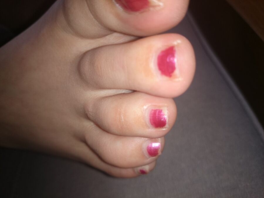 Free porn pics of Girlfriends Sleeping Feet ( toenails need painting lol) 19 of 19 pics