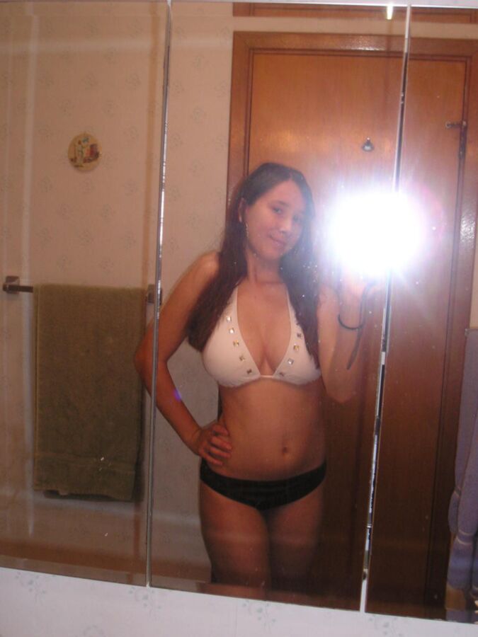 Free porn pics of Mirror-shot latina with perfect perky tits 22 of 24 pics