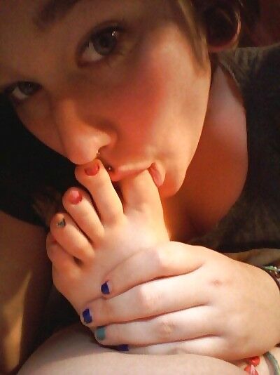Girls Licking/Sucking Their Own Toes/Feet.
