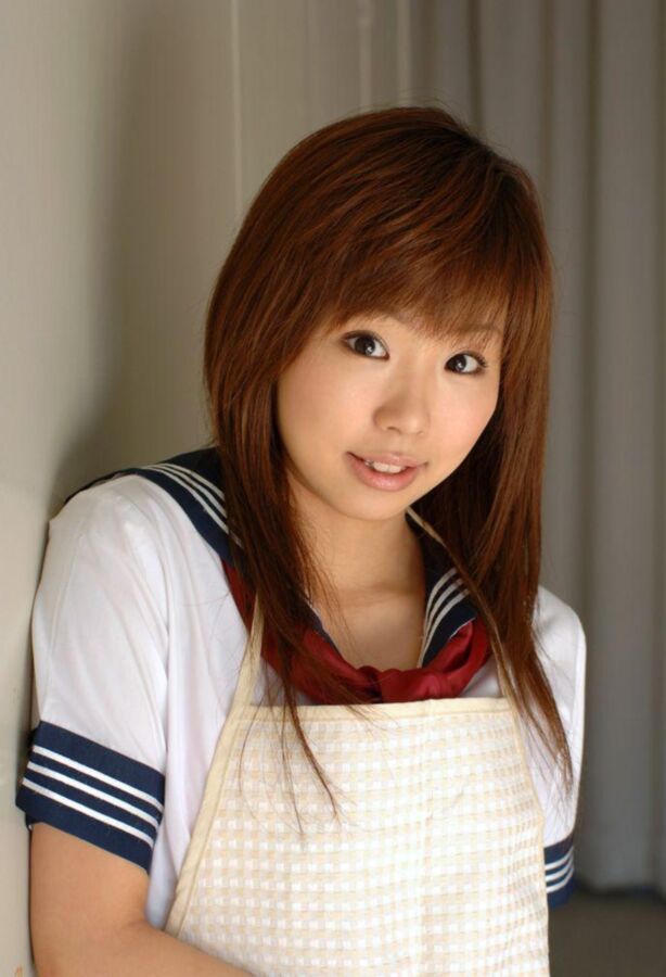 Japanese uniform schoolgirl alone at home 2 of 14 pics