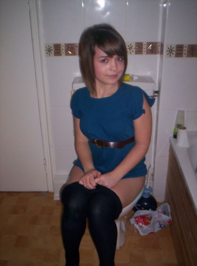 Free porn pics of On The Toilet In Pantyhose 3 of 12 pics