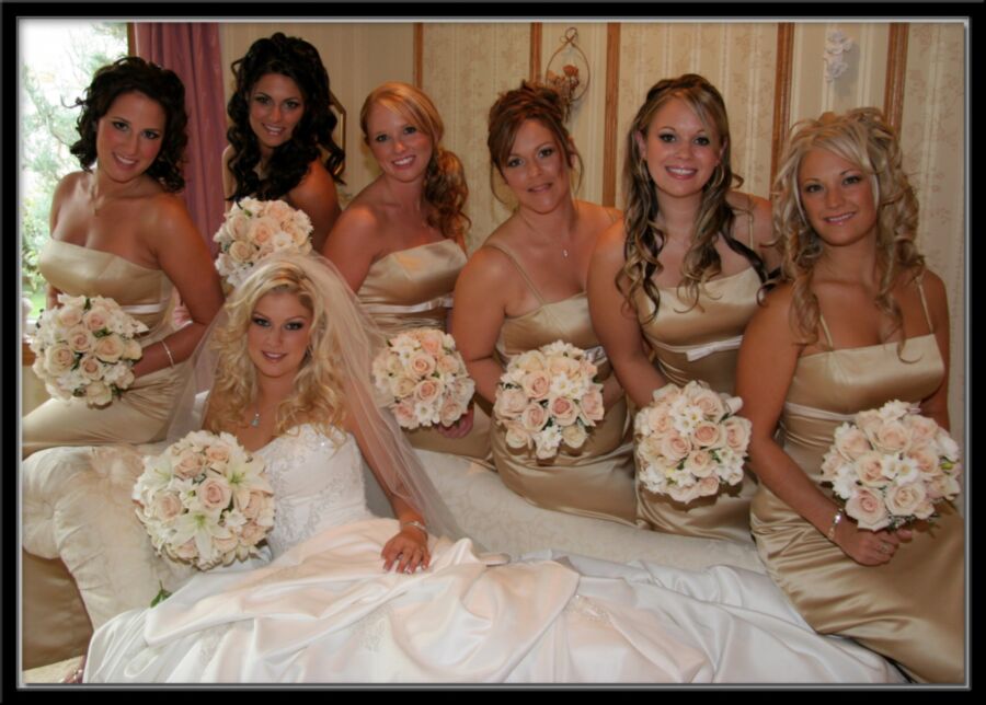 Free porn pics of Hot Brides and their Bridesmaids 15 of 62 pics