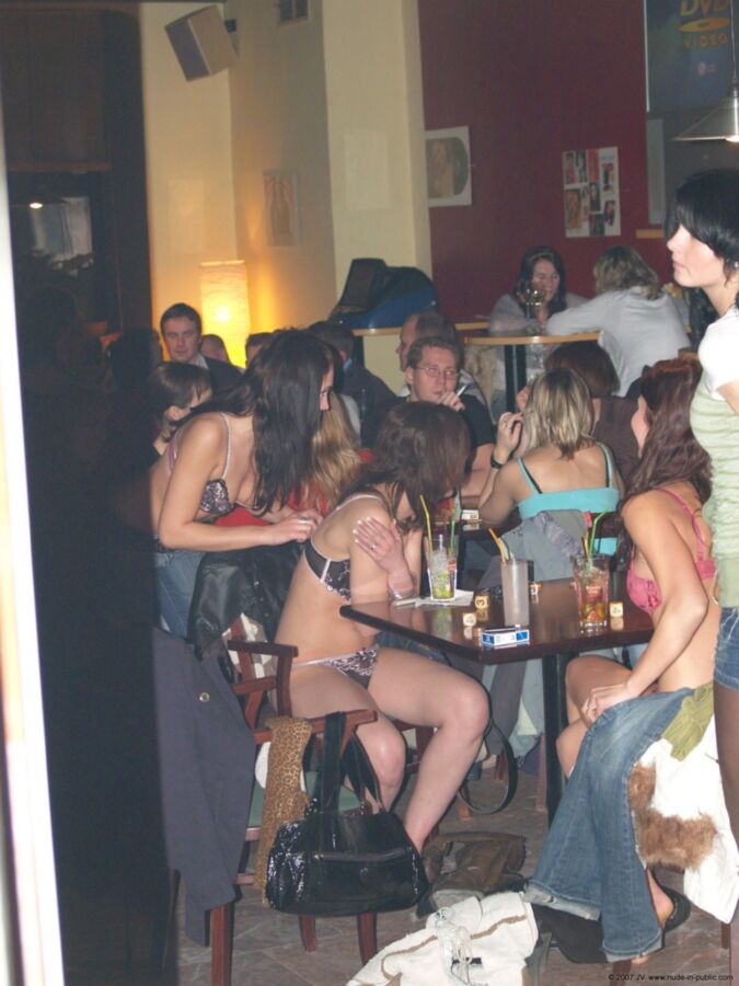 Free porn pics of Strip game in a bar 22 of 46 pics