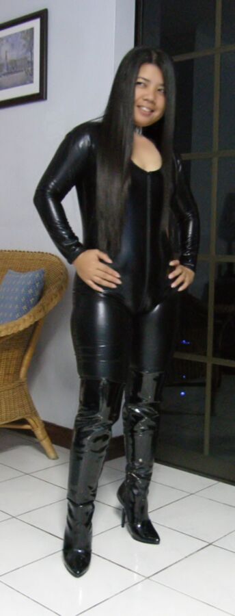Sexy Tight Catsuit Mistress 11 of 11 pics