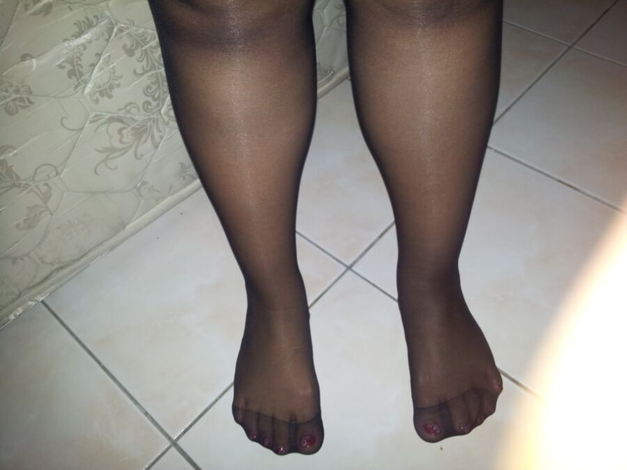 Girl Shows Her HUGE Pantyhose / Tights collection (FEET) 24 of 84 pics