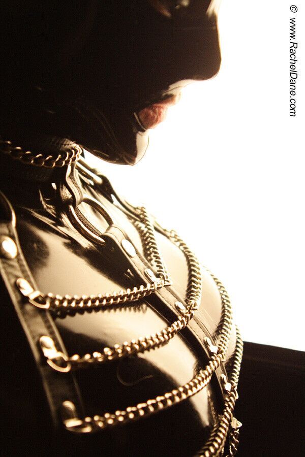 Free porn pics of Shemale in black latex and chains 20 of 45 pics