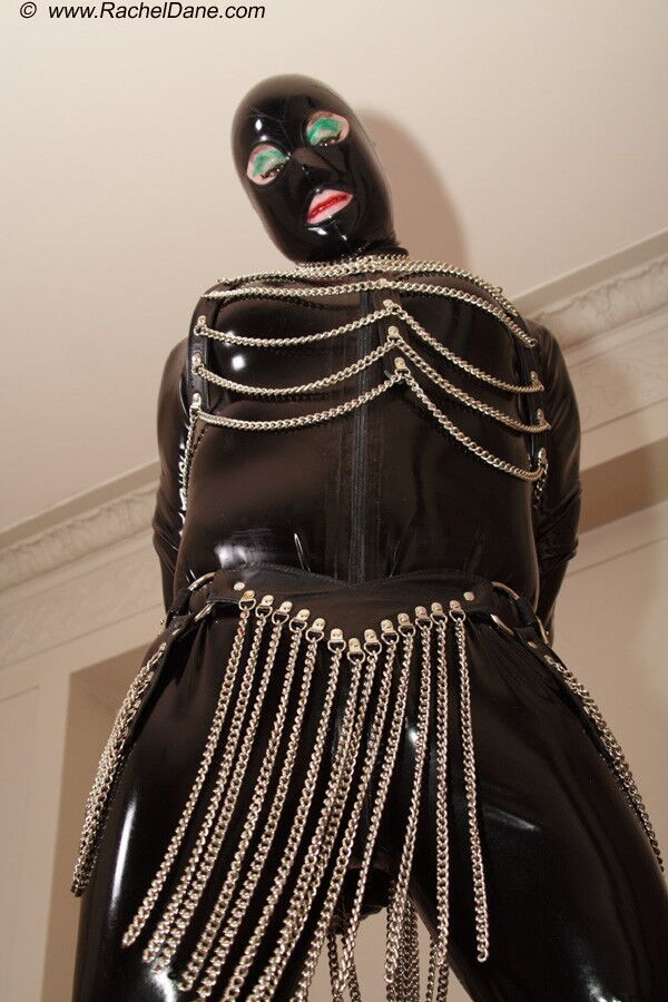 Free porn pics of Shemale in black latex and chains 19 of 45 pics
