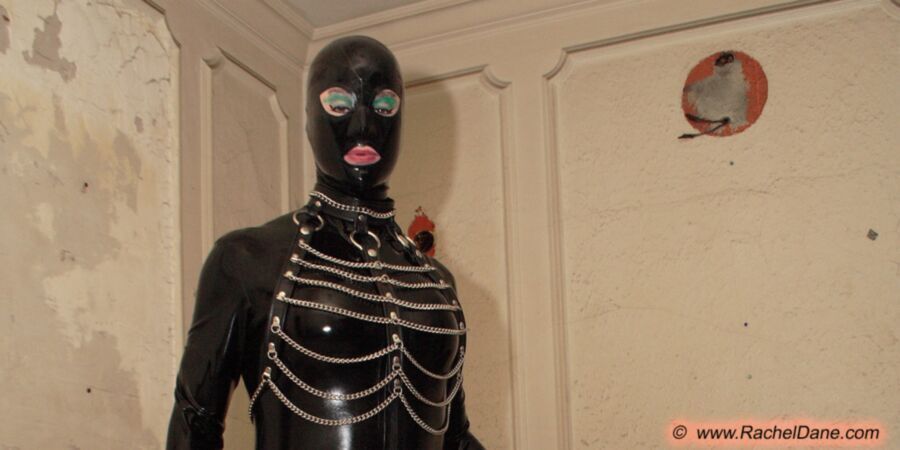 Free porn pics of Shemale in black latex and chains 6 of 45 pics