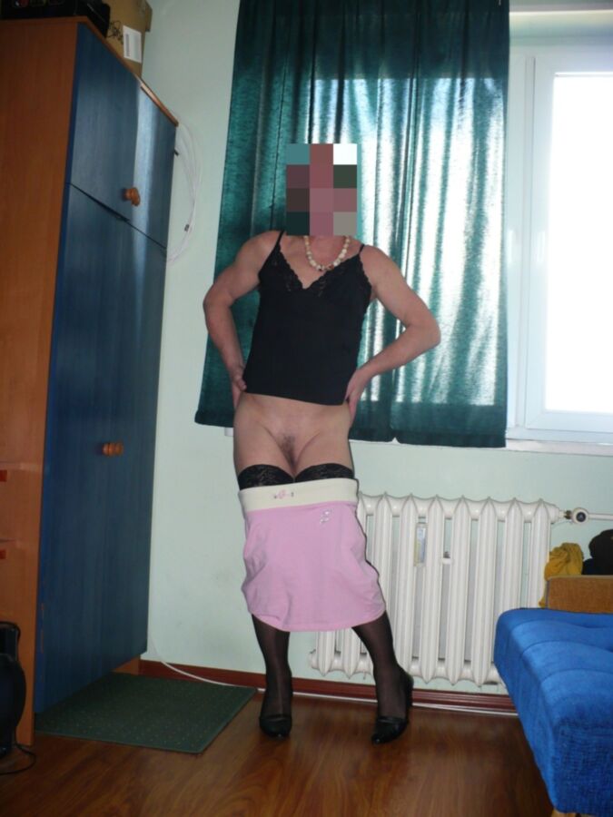 Free porn pics of Justynka TS in pink mini skirt 12 of 60 pics