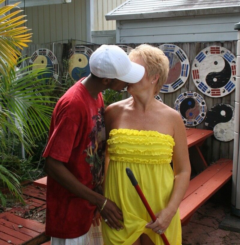 MILF Tracey:Big Black Dick On The Patio 3 of 71 pics