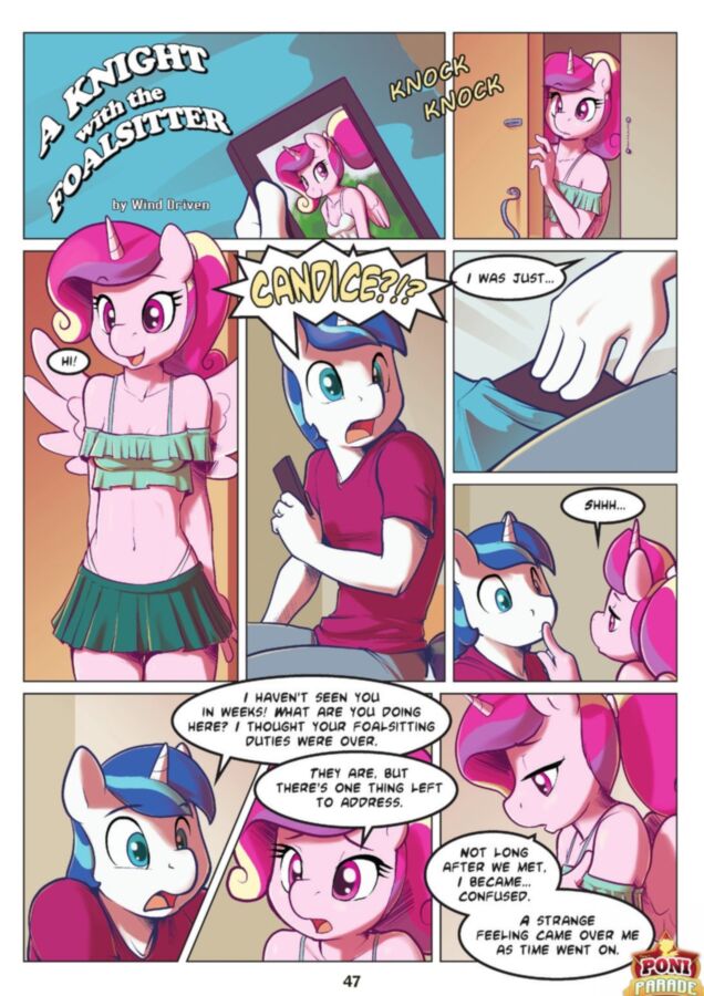 Free porn pics of MLP Comic A Knight With The Foalsitter 1 of 6 pics