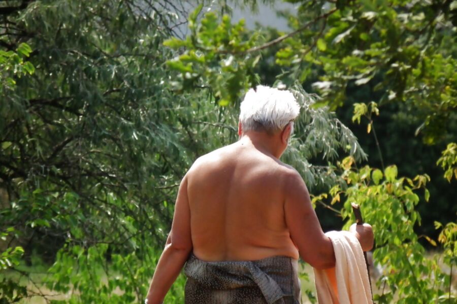 Free porn pics of Granny topless in garden 3 of 13 pics