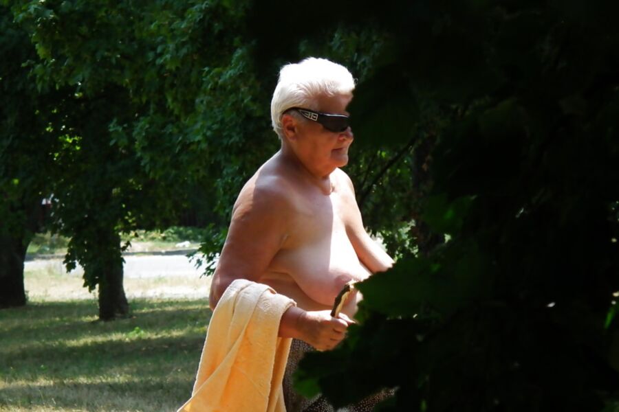 Free porn pics of Granny topless in garden 5 of 13 pics
