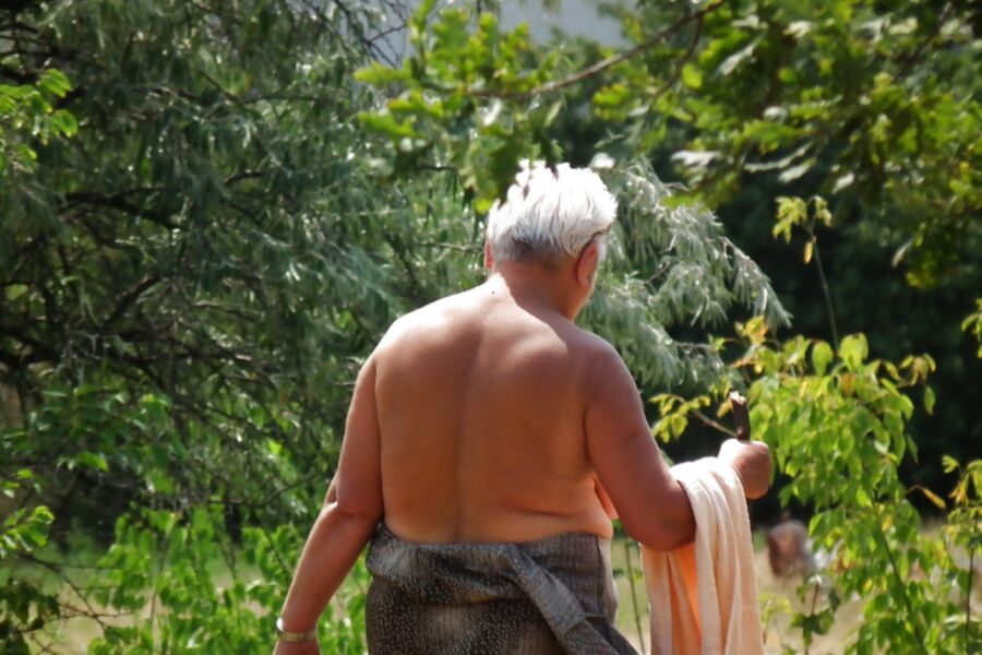 Free porn pics of Granny topless in garden 8 of 13 pics