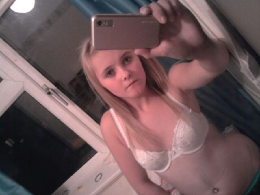 Free porn pics of Adorable Blonde Schoolgirl Sophie Strips to Bra  12 of 25 pics