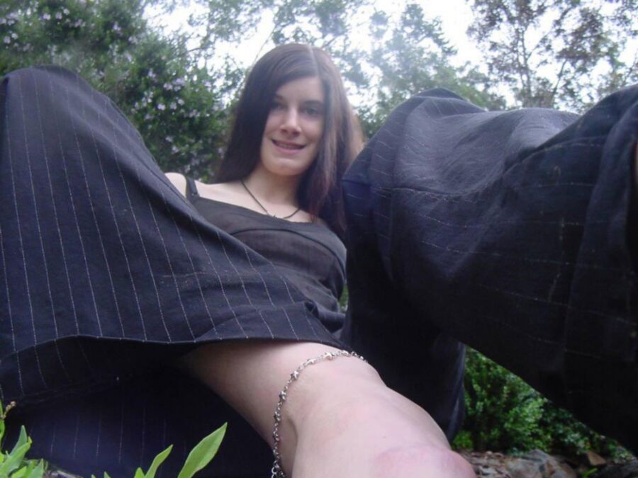 Free porn pics of busty goth teen outdoors 1 of 45 pics