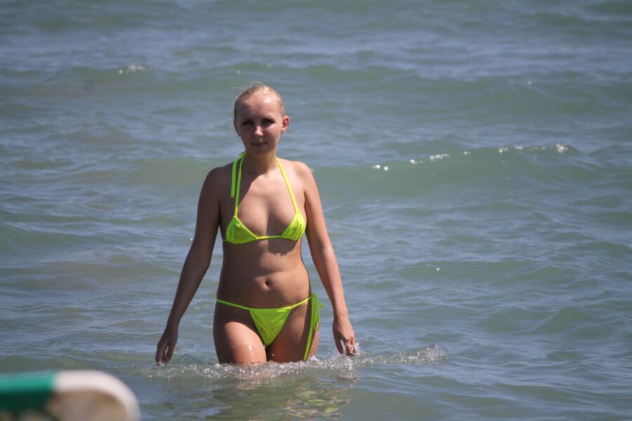 Free porn pics of Yellow bikini string - a swimwear for every woman 2 of 13 pics