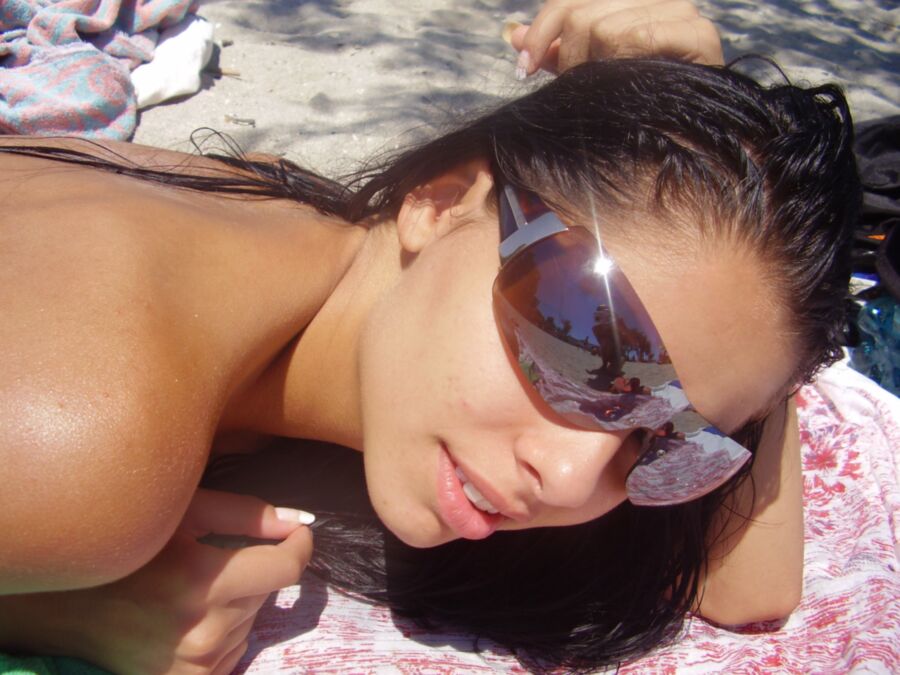 Free porn pics of Latina Teen at Topless Beach 1 of 25 pics