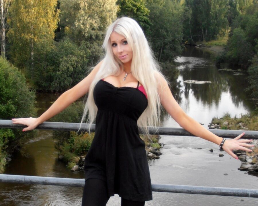 Free porn pics of Real life barbie doll  - skinny silicone bimbo blonde 11 of 22 pics
