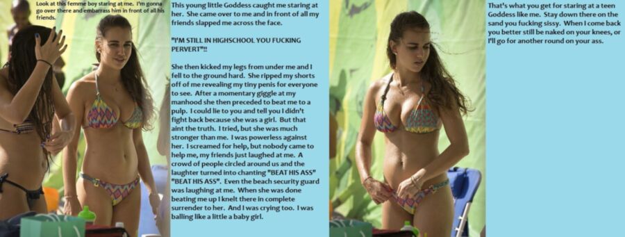 Free porn pics of Femdom Humiliation Sissy Cuckold Friend Girlfriend Captions 6 of 32 pics