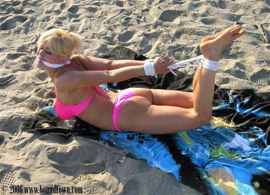 Free porn pics of bikini bound blonde 21 of 35 pics