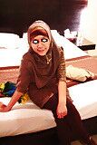 Malay Hijabi Posing in Hotel Romm 5 of 5 pics