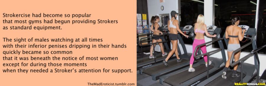 Free porn pics of Strokercise: using pathetic males for workout encouragement 2 of 7 pics