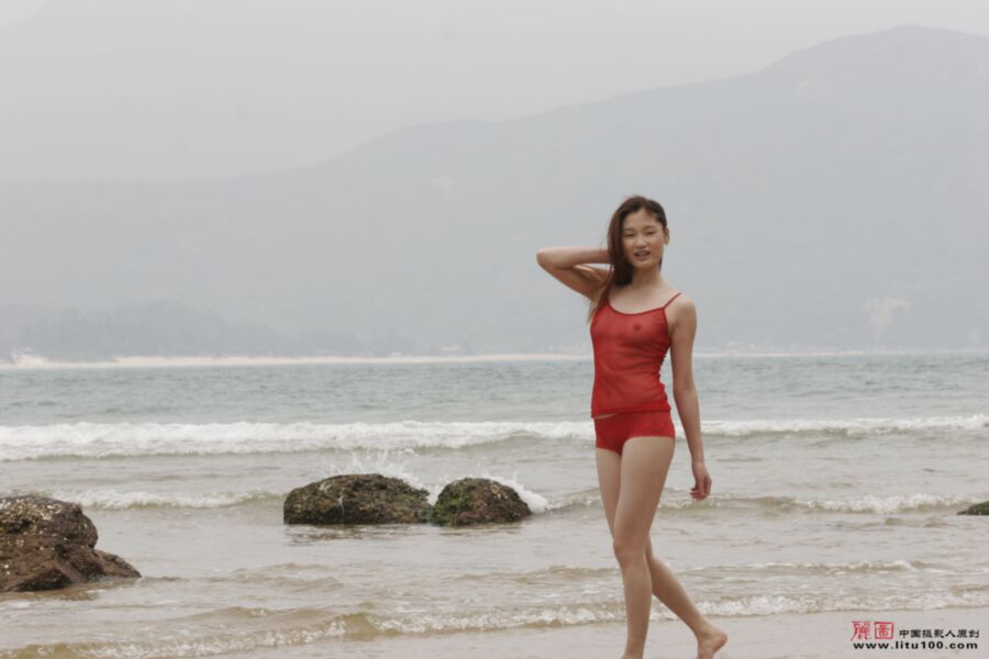 Chinese Beauties - Shan S - Stormy Beach 4 of 38 pics