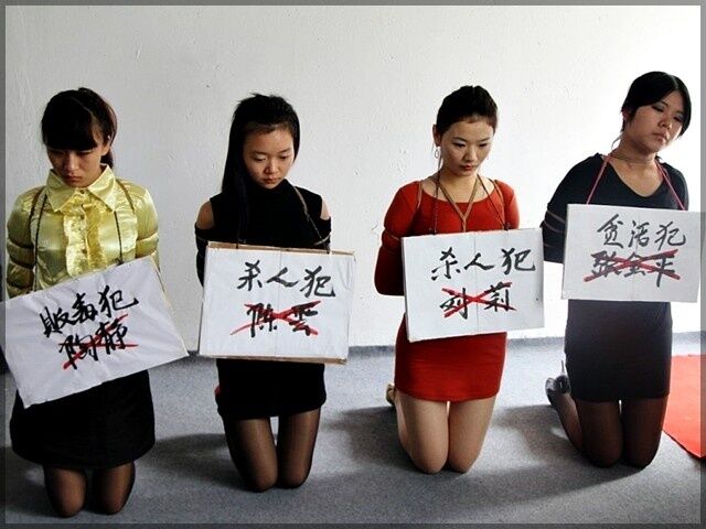 Chinese female criminals humiliation 22 of 24 pics