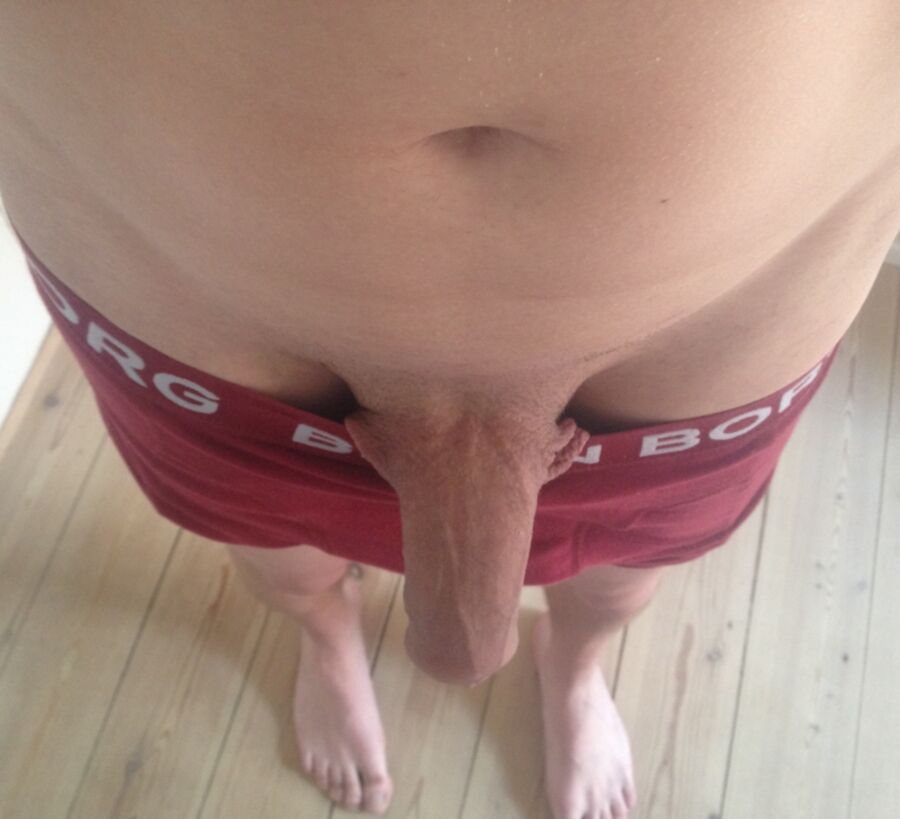 Free porn pics of Big fat penis in boxers 15 of 22 pics
